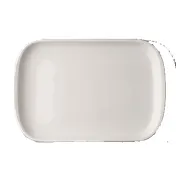 RAK Porcelain SKRP30 - 11-1/2" x 8" Steak Platter with Narrow Rim, Dishwasher Safe - 6/Case 1 image