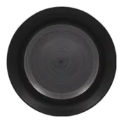 RAK Porcelain TRCLFP15BG - 5.9" Round Edge China Plate, Grey Porcelain, Oven Microwave Safe - 24/Case 1 image