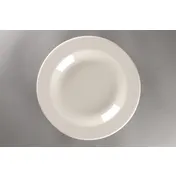 RAK Porcelain YODP29 - 21 oz Round Pasta Bowl, 11.5" Diameter, White Porcelain, Wide Rim - 6/Case 1 image