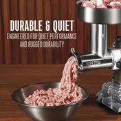 Hamilton Beach 10-0801-W Weston Meat Grinder, #8 Hub, 3/4 HP, 120V, 4.5mm/7mm Plates 5 image