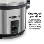 Hamilton Beach 37560R-CE Proctor-Silex Commercial Rice Cooker/Warmer, 60 Cups, 220-240V, 1950W 7 image
