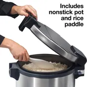 Hamilton Beach 37580 Proctor-Silex Rice Warmer, 60 Cup Capacity, 120v/60/1-PH, 103 Watts 7 image