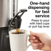 Hamilton Beach 45040R Proctor-Silex Coffee Urn, 40 Cup Capacity, Dual Heaters, 1090W, 120V 9 image