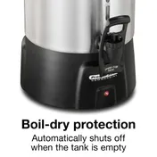 Hamilton Beach 45060R Proctor-Silex Coffee Urn, 60 Cup Capacity with Dual Heaters / 1.090W - 120V 8 image