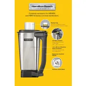 Hamilton Beach 6126-510S-CE International Blender Container with Lid, 64 Oz 6 image