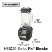 Hamilton Beach HBB255 Rio Bar Blender, Stainless Steel Blades 3 image