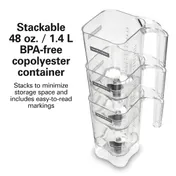Hamilton Beach HBB255 Rio Bar Blender, Stainless Steel Blades 7 image