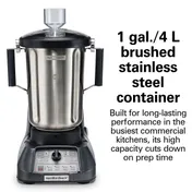 Hamilton Beach HBF1100SR  Expeditor Food Blender, Variable Speed, 1 Gal 12 image