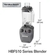 Hamilton Beach HBF510 Expeditor Food Blender, Variable Speed, 48 Oz 3 image