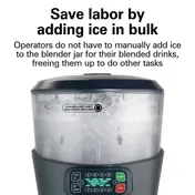 Hamilton Beach HBS1400R-CE International Revolution Ice Shaver, Insulated Double Wall Hopper 3 image