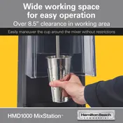 Hamilton Beach HMD1000 MixStation Single-Spindle Drink / Bar Mixer, Variable Speed, 120V/60/1-PH 11 image