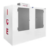 Leer Inc. 3344301 Ice Merchandiser - 155 cu ft, 96"W x 48"D x 88"H, Outdoor, Solid Steel Doors, 115V 1 image
