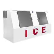 Leer Inc. 3420301 Ice Merchandiser - 61 cu ft, 94"W x 38"D x 49"H, 2 Steel Doors, 16-24°F 1 image