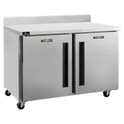 Traulsen CLUC-36F-SD-WTRR-LK 36" 2-Solid Door Worktop Freezer, Stainless Steel, 9.0 cu. ft. 1 image