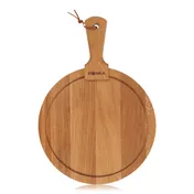 Boska 320101 Serving Board - Round European Oak, 11.41" Diameter x 1.69" Height, with Handle 1 image
