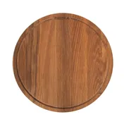 Boska 320532 Pizza Board Friends Large Round 13.19" Dia x 0.79" H, European Oak Wood Platter 1 image