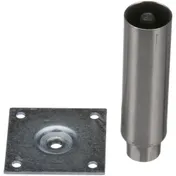 AllPoints 262441 Equipment Leg, 3-1/2", 6" Min., 1/8" Adjustable, Stainless Steel 1 image