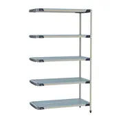 Metro MX-2448G-86-A5 - Polymer Shelving Unit, 24" D x 48" W x 86" H, 800 lbs per shelf, 2000 lbs, corners, NSF 1 image