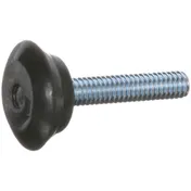 AllPoints 1211119 Leveler Glide Nut, 1-1/8" Base Dia., 5/16"-18 Thread, 1-1/2" Stud, Non-Slip Neoprene Base 1 image