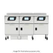 Ultrafryer UG18-23UCP 18" Floor Model Gas Deep Fryer, Multiple Battery, (3) 95 Ibs, 65,000 BTU, Touch Screen 1 image