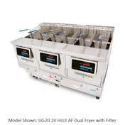 Ultrafryer UG20-2UCP 20" Floor Model Gas Deep Fryer, Full Pot, NG/LP, 250 Ibs 75.000 BTU 3 image
