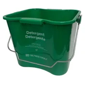 Thunder Group PLCP008GR - 8 Qt Sanitizing Pail, 10"5 x 9"1/4 x 8" Polypropylene, Green, NSF Certified 1 image