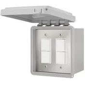Schwank JM-4325-XX JM-4325-XX Electric Heater Switch Dual Duplex - Surface Mount c/w Weatherproof Box and Cover 1 image