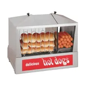 Star 35SSC (Quick-Ship) Hot Dog Steamer with Bun Warmer, 130 Hot Dogs & 40 Buns, Top Lid Access 1 image