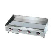 Star 648TCHSF 48" Countertop Thermostatic Gas Griddle, 1" Chrome Plate - 113.200 BTU 1 image
