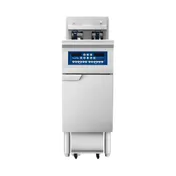 Atosa USA AEFF-50-1T Multiple Battery Electric Fryer Without Basket Lifts, Floor Model - Split Pot 1 image