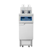 Atosa USA AEFF-50-1TB Multiple Battery Electric Fryer With Basket Lifts, Floor Model - Split Pot 1 image