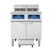 Atosa USA AEFF-50-2T Multiple Battery Electric Fryer Without Basket Lifts, Floor Model - Combo Pot 1 image