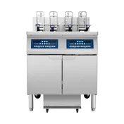Atosa USA AEFF-50-2TB Multiple Battery Electric Fryer with Basket Lifts, Floor Model - Combo Pot 1 image
