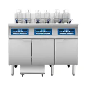 Atosa USA AEFF-50-3B Multiple Battery Electric Fryer With Basket Lifts, Floor Model - Full Pot 1 image