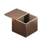 Louis Tellier 219010 Bread Loaf Pan 15.75" W x 4.13" D x 3.50" H Glazed Finish Sliding Lid- 1/Each 1 image