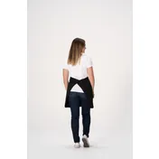 Chef Works AHN09-BLK-0 Brio Half Bistro Waist Apron, 20"L x 30"W, Poly/Cotton, Black - 1/Case 2 image