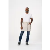 Chef Works AHS02-ECR-0 Waist Apron, Canvas, Ecru Polyester/Cotton, 17"-19" L x 30"-35" W 1 image