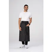 Chef Works ALWXX022-BLK-0 Corvallis Bistro Waist Apron, 19"L x 31"W, Unisex, Black, Poly/Cotton 1 image