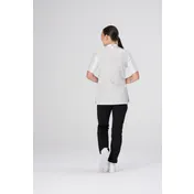 Chef Works CBN02W-WHT-XS Women's Mojave Short Sleeve Chef Coat, White, XSmall, Poly/Cotton 2 image
