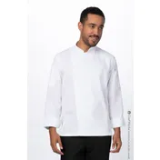 Chef Works REBCLZ-WHT-S Hartford Chef Coat, Small, White, Poly/Cotton Lite Twill 1 image