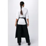 Chef Works REF24-BLK-0 - 32"L X 27.5"W Black Poly/Cotton Waist Apron - 1/Case 2 image