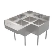 Krowne KR24-3CS-L (3) Three Compartment Sink 1 image