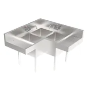Krowne KR24-3CS-LR (3) Three Compartment Sink 1 image