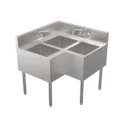 Krowne KR24-3CS (3) Three Compartment Sink 1 image