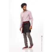 Chef Works AHS01S-IBL-0 Waist Apron, 17.9"L x 28"W, Unisex, Indigo Blue, 100% Cotton 2 image