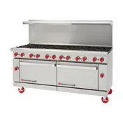 American Range AR-72G 72" Gas Restaurant Range w/ (1) 72" Full Griddle, (2) Standard Ovens, 190.000 BTU 1 image