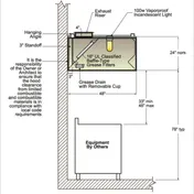 EconAir 5424EX-2-PSP-F-18FT 18 FT Type 1 Exhaust Hood, Wall mounted or Double Island 3 image