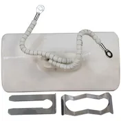 AllPoints 342043 Heating Element 240V 500W 4‑7/8"×2‑1/2" 2 Wire Leads for Hatco Glo‑Ray Fry Station 1 image