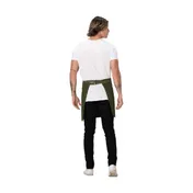 Chef Works AHS02-MIL-0 Waist Apron, Green, 17-19" L x 30-35" W, Straps, Pocket, 80% Recycled PolyCot 2 image