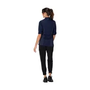 Chef Works BCWLZ005-NAV-XL Hartford Chef Coat, Womens, XL, Long Sleeve, Navy, Poly/Cotton 2 image